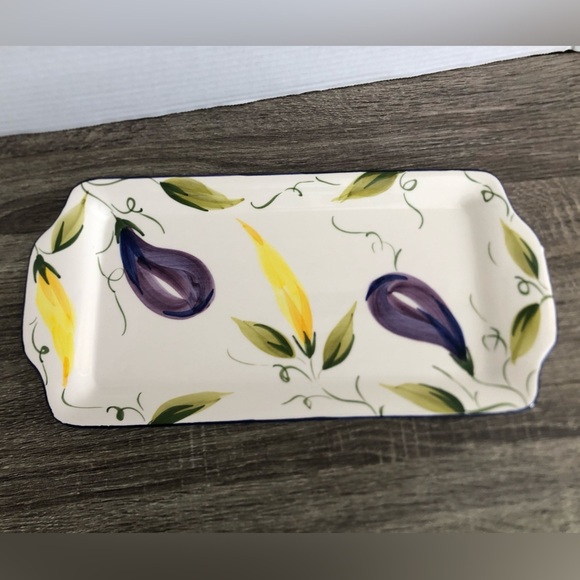 Vtg Farval Portugal Ceramic Serving Platter - Picture 3 of 12